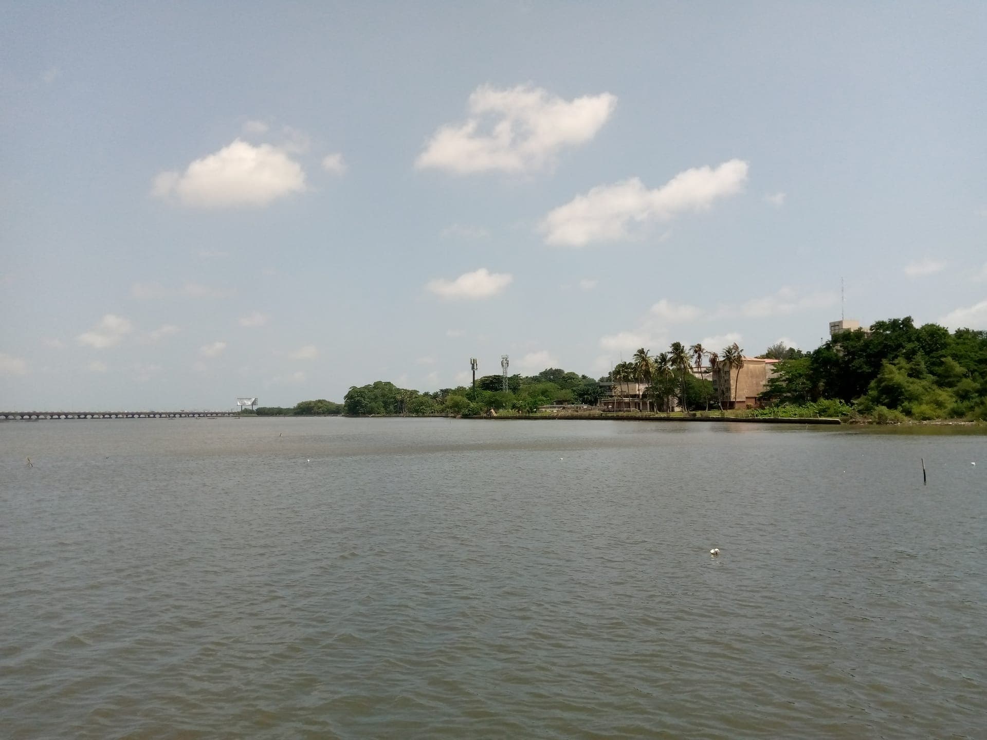Lagos Lagoon seen from the University of Lagos waterfront